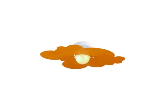 Plafoniera Nuvola Arancione Camerette Bambini