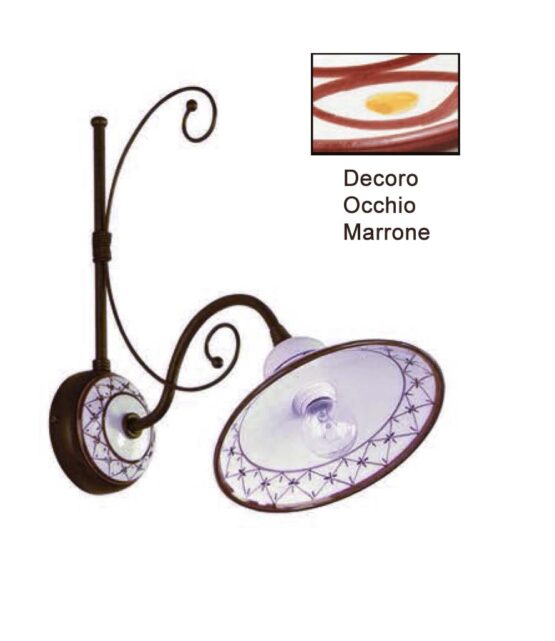 Appliques Ceramica Artigianale Marrone